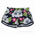 Girl's hot pants with AOP fabric